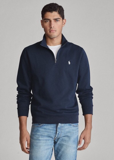 Pullover Polo Ralph Lauren Hombre Azul Marino - Double-Knit - DFTQZ7098